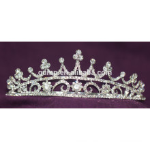 Скидка Блестящий головной убор Crystal Bridal Crown Пользовательские свадебные тиары